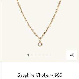 Mejuri Sapphire Choker